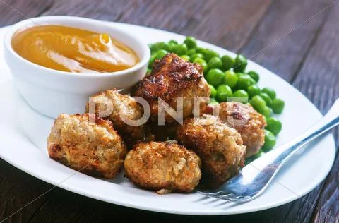 Meat balls Stock Photos