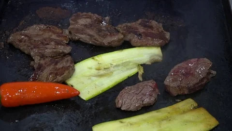 Meat On Barbecue Grill Stock Footage 105881094