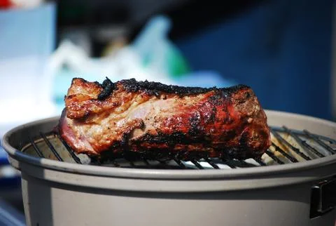 Meat barbecued Stock Photos