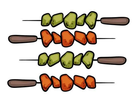 Meat BBq illustration Stock Illustration