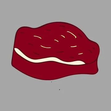 Meat beef vector element clipart design protein high foods folate rich food.. Stock Illustration