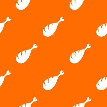 Meat on the bone pattern seamless Illustrazione stock