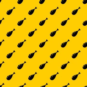 Meat on the bone pattern vector Illustrazione stock