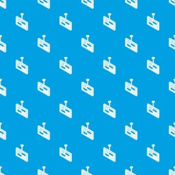 Meat bread sector direction pattern seamless blue 스톡 일러스트