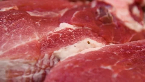 Meat at a butcher shop 库存影片 205062491