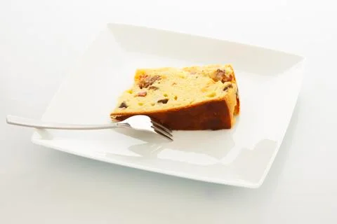 Meat cake slice Stock Photos