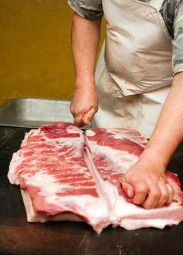 Meat carver Stock Photos
