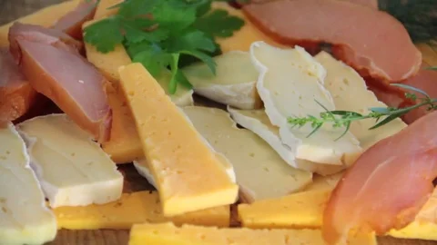 Meat cheese turns Video stock 78382441