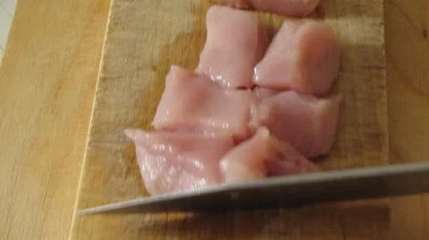 Meat, chicken fillet, kitchen Video stock 8974745