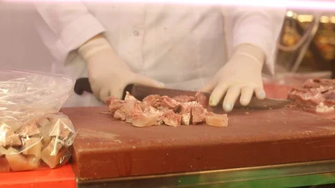 Meat chopping Stock Footage 108303228