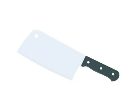Meat cleaver, design elements for menu, poster, emblem, sign. Stock Illustration