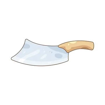 Meat cleaver Stock Illustration