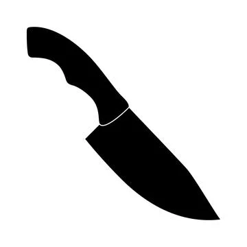 Meat cleaver knife kitchenware cooking equipment icon. Kitchen knife cleaver Stock Illustration