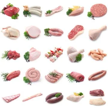 Meat Collection Stock Photos