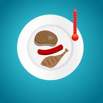 Meat cook Stock Illustration