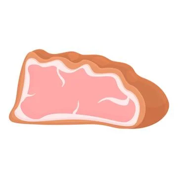 Meat cooking icon cartoon vector. Beef food Stock Illustration