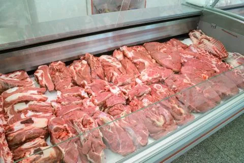 Meat on the counter Stock Photos