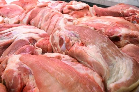 Meat on the counter Stock Photos