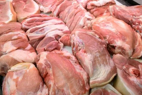 Meat on the counter Stock Photos