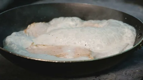 Meat in creamy sauce Stock Footage 84080718