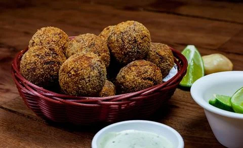 Meat Croquette Stock Photos