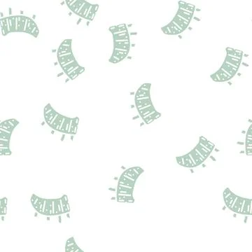 Meat cube glyph vector seamless pattern Illustrazione stock