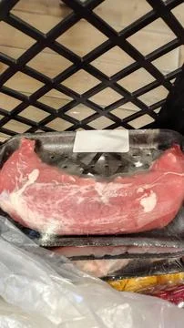 Meat cut in packaging Fotos de archivo