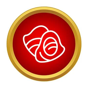 Meat cuts icon representing fresh beef steak Ilustración de archivo