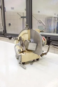 Meat cutter for corpses Stock Photos