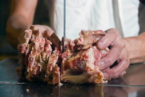 Meat cutter Stock Photos