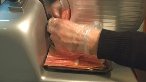 Meat cutting. Video stock 98890553