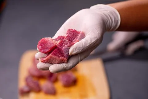 Meat cutting Stock Photos