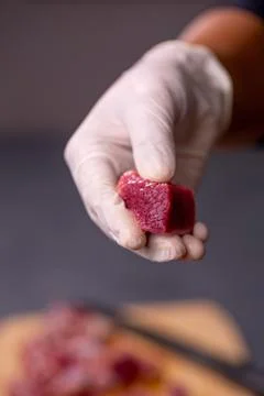 Meat cutting Stock Photos
