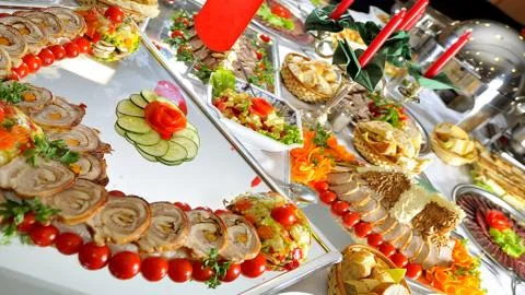 Meat delicacies Stock Photos