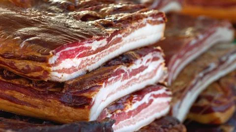 Meat delicacies Stock Photos