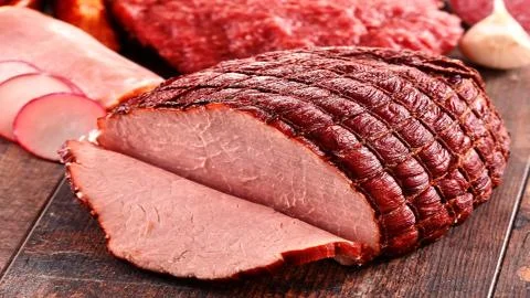 Meat delicacies Stock Photos