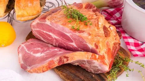 Meat delicacies Stock Photos