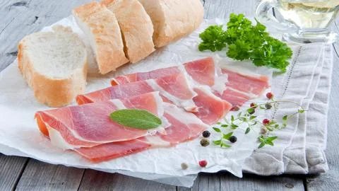 Meat delicacies Stock Photos