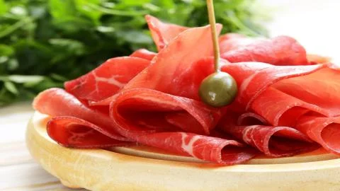 Meat delicacies Stock Photos