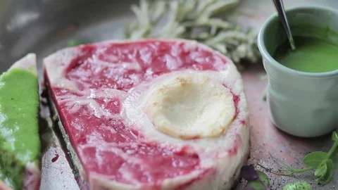 Meat dish Stock Footage 73662098