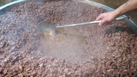 Meat dish Video stock 137134993