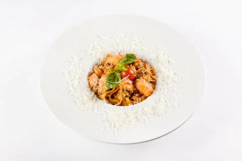 Meat dish with garnish 스톡 사진