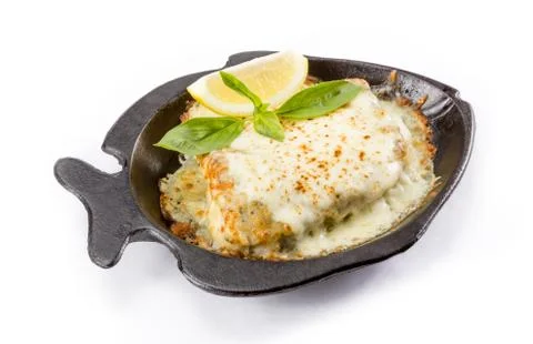 Meat dish with garnish Stock Photos