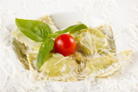 Meat dish with garnish Stock Photos