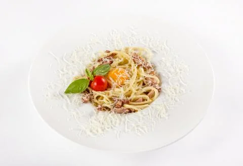 Meat dish with garnish 스톡 사진