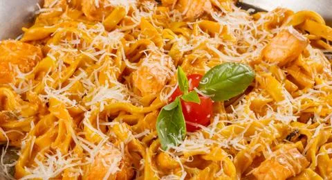 Meat dish with garnish Stock Photos