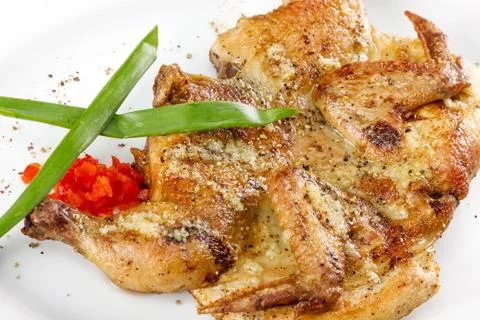 Meat dish with vegetables 스톡 사진