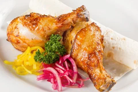 Meat dish with vegetables 스톡 사진