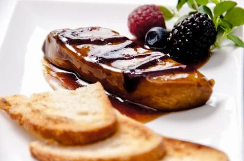 Meat dish on a white background Stock Photos