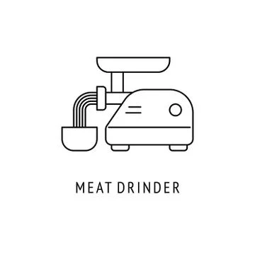 Meat drinder outline icon Stock Illustration